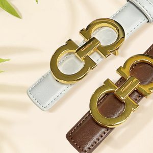 Versatile ladies' belt: Metal buckle +PU belt body, paying tribute to the classic design style, great for both gifting and personal use