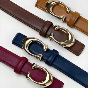 C Belt, paying tribute to the classic design style, is a high-quality belt. PU+ Metal