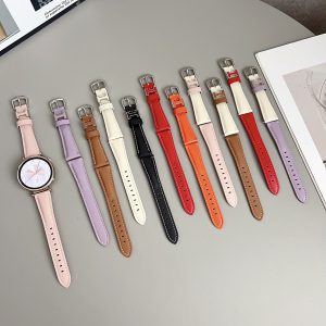 【Glealx】Magnetic Leather Watch Band for Smart Watches, High-Quality Designer Style Strap, Adjustable Length Fits 165–215mm Wrists, Ideal for Daily Wear. Watch Not Included.