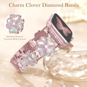 【Glealx】Magnetic Leather Watch Band for Smart Watches, High-Quality Designer Style Strap, Adjustable Length Fits 165–215mm Wrists, Ideal for Daily Wear. Watch Not Included.